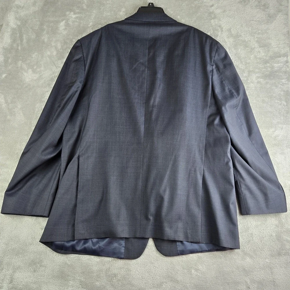 Vintage Joseph Abboud Loro Piana Blazer 48R Men Navy Blue Super 130s Wool Modern